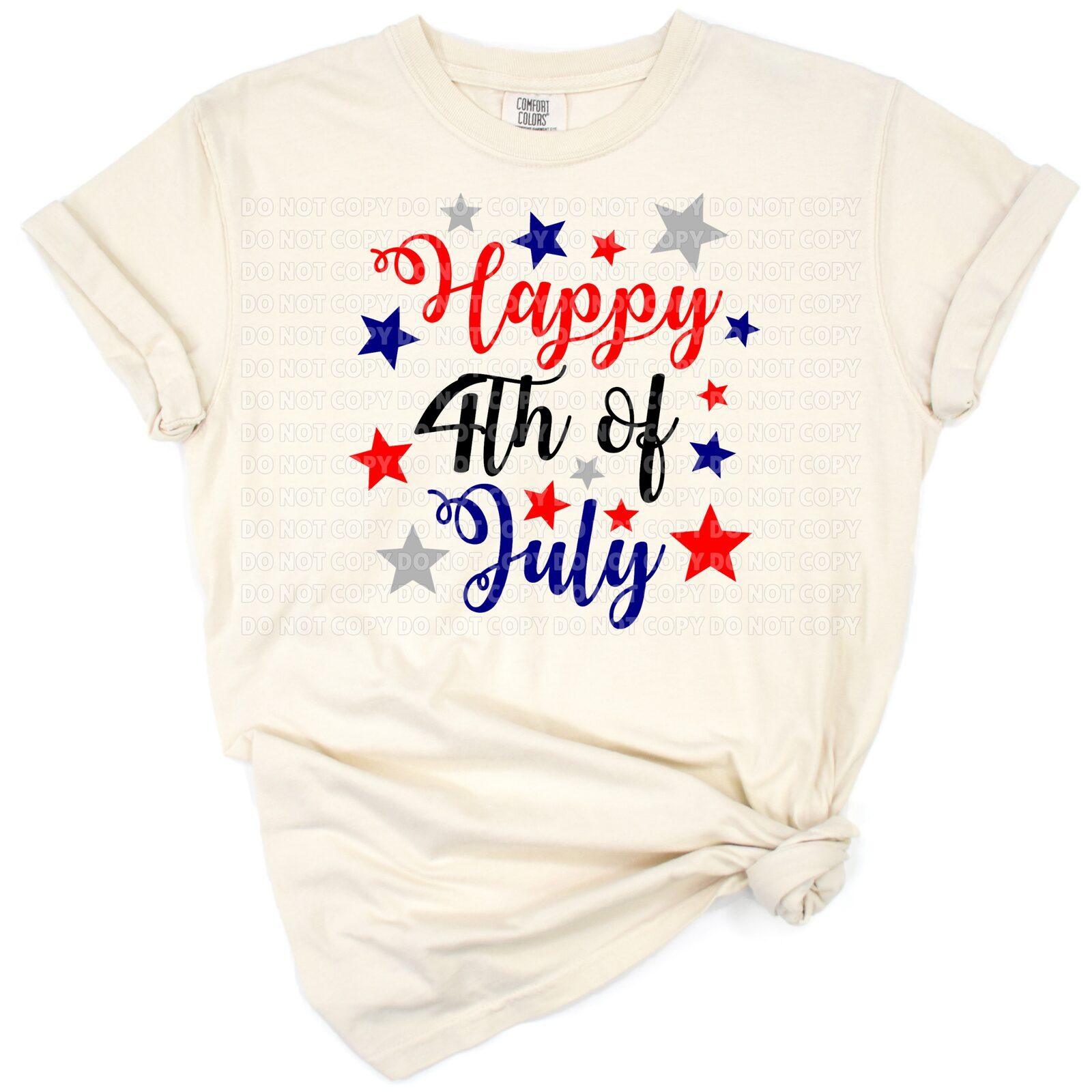 Retro stars and stripes in red, white, and blue with a festive patriotic vibe.