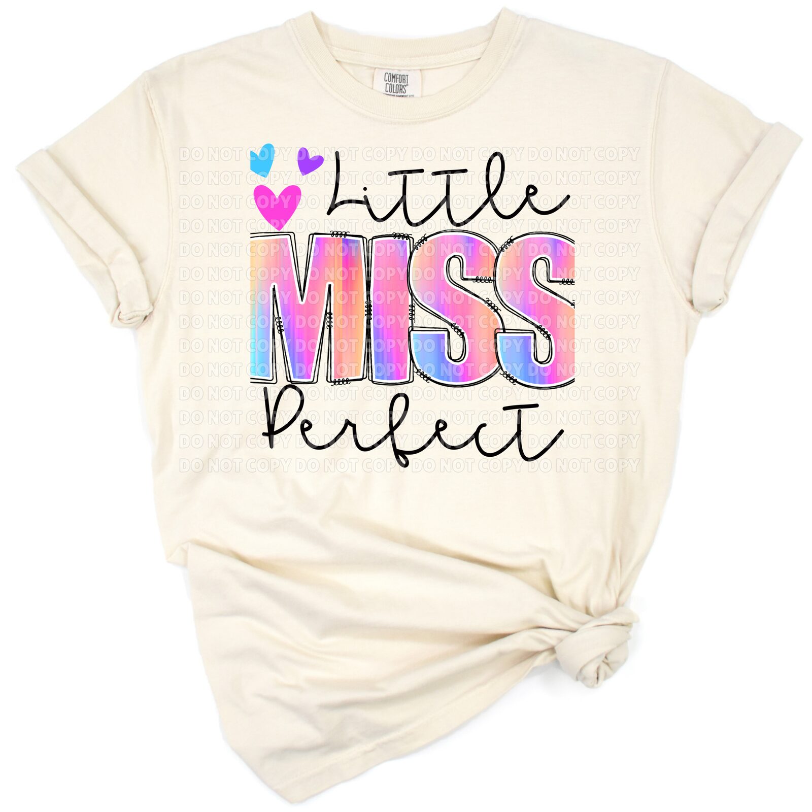 Adorable illustration with playful lettering for a baby girl or young child.