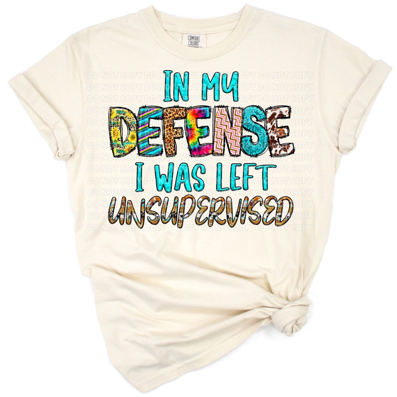A retro style funny and sarcastic quote in playful typography with a sassy vibe.
