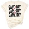 Distressed game day baseball and t-ball design with a bold lightning bolt and stacked lettering.