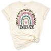 A playful leopard print teacher design with creative lettering and animal pattern accents.