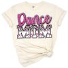 Pink leopard print dance mom lettering with animal print and bold colors.