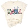 A playful western-style Easter Mama design with rustic accents, florals, and festive elements.