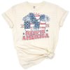 A retro-style eagle with 1776 and American patriotic elements.