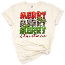 A western-themed Merry Christmas and Happy New Year design with cowboy holiday accents.