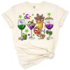 Colorful Mardi Gras carnival artwork with a western twist, featuring beads, masks, and festive accents.