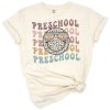 A retro style smiley face with leopard print design and playful grunge elements.