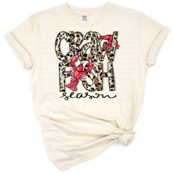 Colorful crawfish boil with Mardi Gras elements and Cajun celebration style.