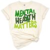 Distressed leopard print heart with mental health awareness message
