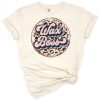 Leopard print wax boss design with bold lettering and fun accents for estheticians and candle makers.
