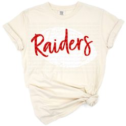 Distressed grunge style football mom design with bold sporty elements.