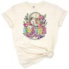 Western style Easter design with pastel colors, hearts, and festive elements