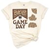 Leopard print football with western patches and autumn themed accents.