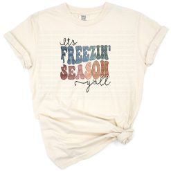A boho winter design with playful lettering and seasonal graphic elements.