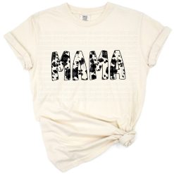 A girly boho cowhide print with a playful cow pattern and southern western style accents.