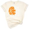 A fun and bold basketball mom design with sporty fan elements.