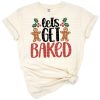 A playful holiday design featuring decorated gingerbread cookies and festive baking elements.