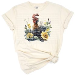 A cute chicken hen illustration in a charming country style.