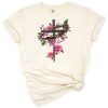 An elegant crown of thorns surrounded by colorful flowers in a faith-inspired Easter design.