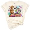 Cute western baby bunny in Easter themed design with festive accents.