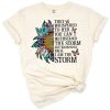 A sunflower artwork with an inspirational feminine quote and boho accents.