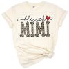 Blessed mimi text with leopard print and floral accents in a playful, retro style.
