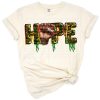 A grunge-style Juneteenth design featuring Black power and Black history themes with bold colors.