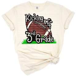 Colorful playful design featuring fun text and graphics for third grade.