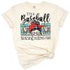 A grunge style graphic featuring bold text and baseball elements for moms.