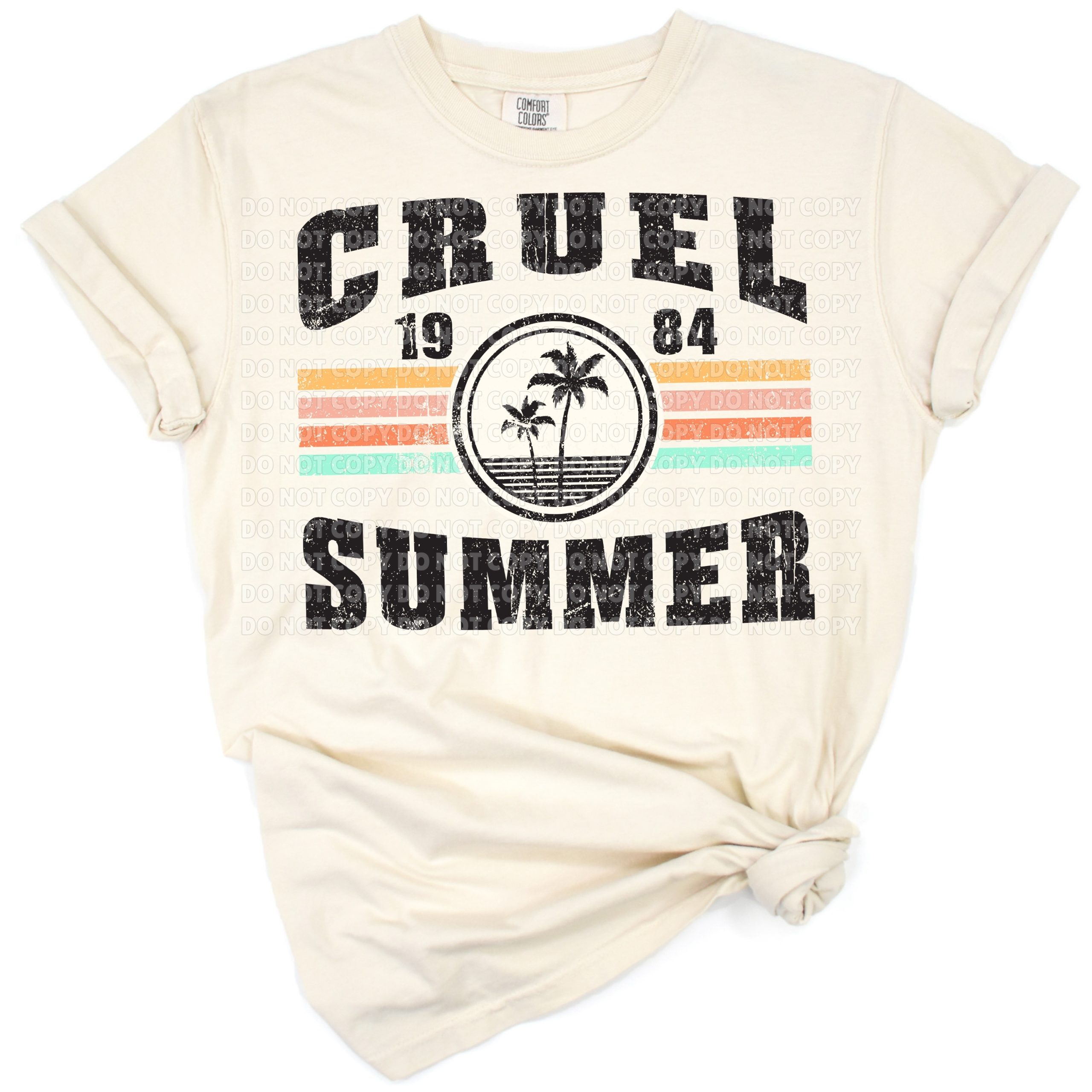 Retro sunshine and sun with a vintage summer vibe.