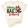 Leopard print and Western themed holiday baking team design with cookies and festive Christmas accents.