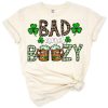 Western-themed St. Patrick's Day beer design with leopard print accents and festive elements.
