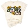A sunflower and camouflage pattern combined with western style elements and the phrase Army Mom.