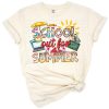 A retro inspired design with school elements and bright summer colors.