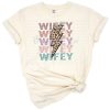Stacked wifey lettering with cheetah leopard print and a bold lightning bolt accent.