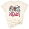 A western-themed design featuring a nurse mom with cowgirl accessories and floral elements.