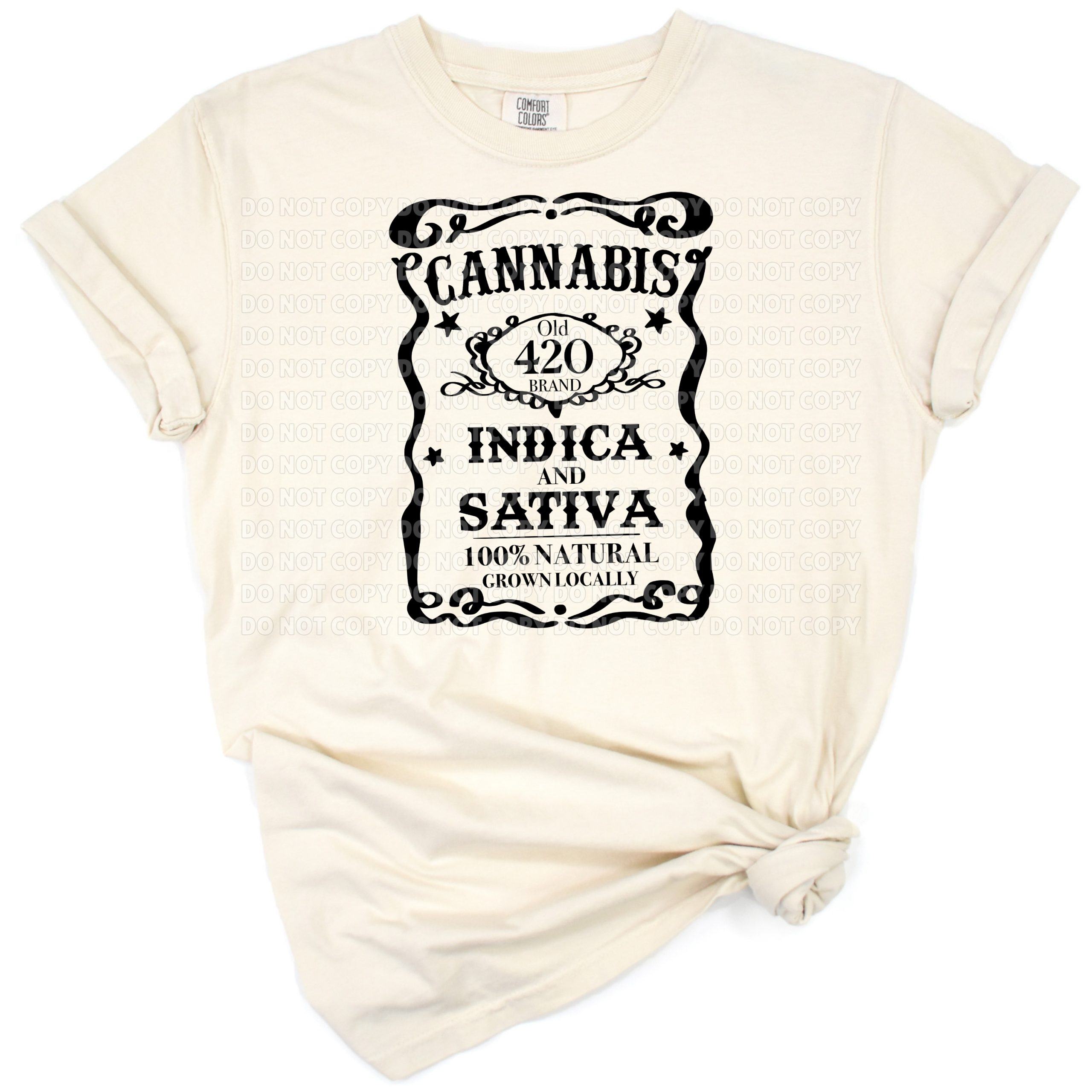 A bold marijuana and weed leaf graphic with a grunge style look.