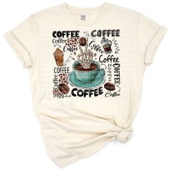 A hand drawn skeleton hand holding a coffee mug in western style.
