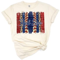 Distressed vintage style baseball design with bold athletic lettering.