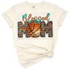 A retro style design featuring the phrase Blessed Mom with a basketball graphic.