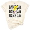 Stacked lettering design with baseball and softball graphic elements in a sporty, vintage style.