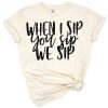Playful retro style design featuring a cute wine saying in bold, whimsical lettering.