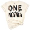 A sweet hand lettered phrase that reads One Loved Mama with decorative modern accents.