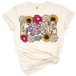 A cute dog with a heart and sunflower floral accent in a playful art style.