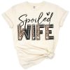 Cute leopard print spoiled wife artwork with playful accents.