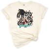 Rustic western style Senior 2023 graphic with cowhide and turquoise accents.