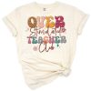 Retro style Overstimulated Teachers Club design with bold colorful text and playful accents.