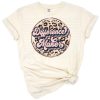 Retro grunge leopard print Be Kind artwork with fun teacher theme.