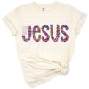 Hand drawn floral design with inspirational Christian phrase 'Love like Jesus'.
