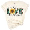 A cheerful arrangement of sunflowers blended with leopard spots and cowhide patterns in a retro summer style.